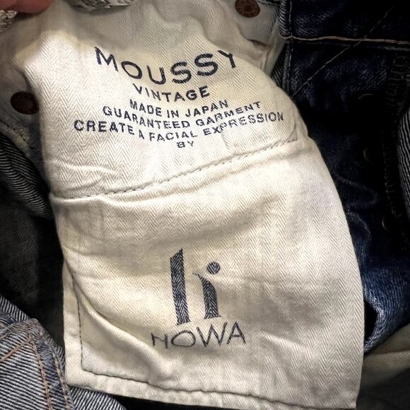 Moussy Vintage Ashleys Wide Straight jeans blue size 25 - Picture 8 of 8